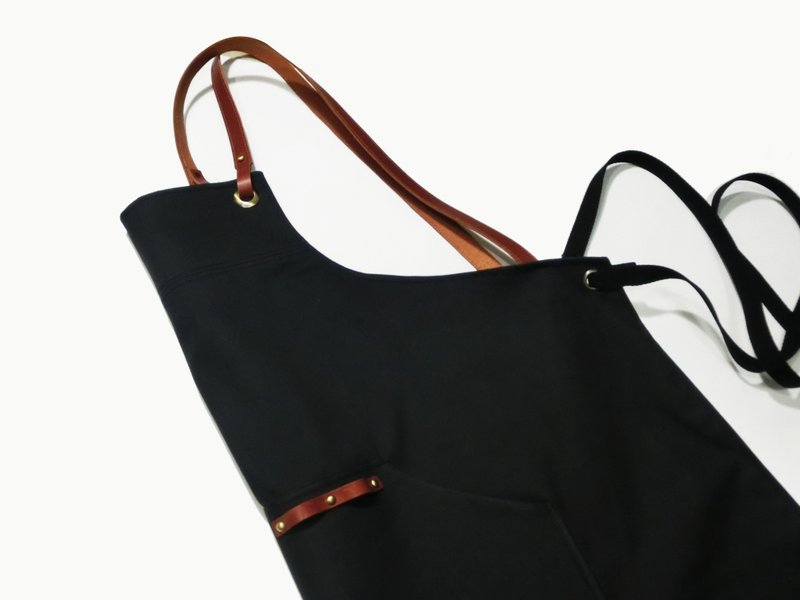 咖啡色皮革带围裙(中厚 )__ 围裙 厨房 黑色 食物 帆布 咖啡皮带 - 围裙 - 真皮 咖啡色