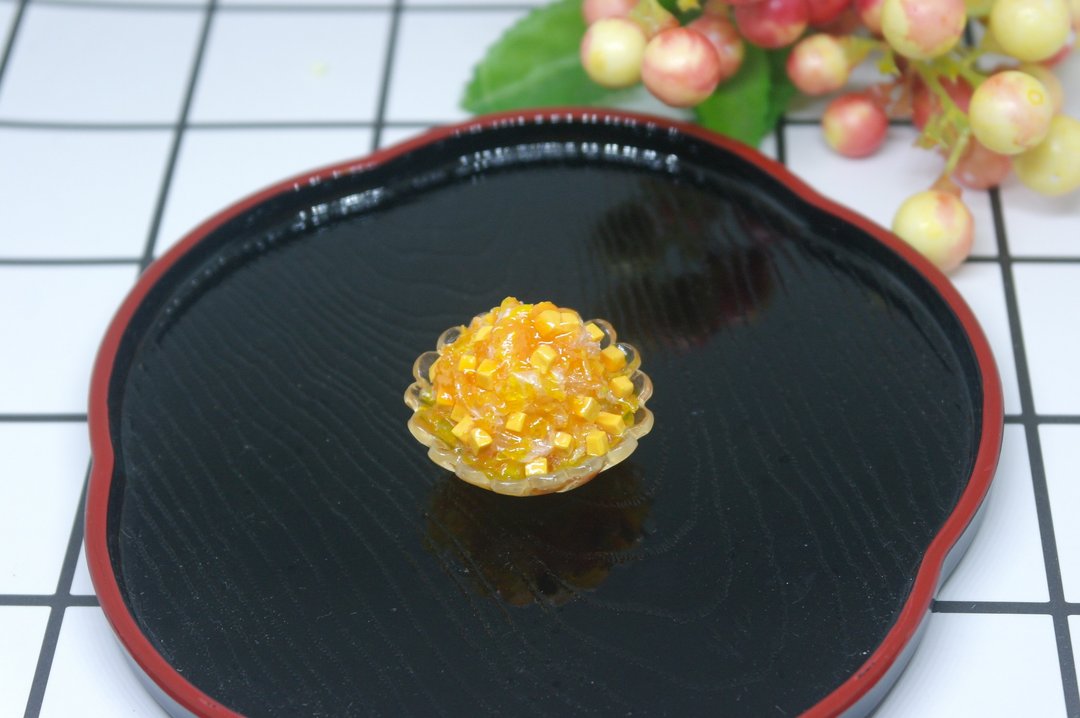 >>黏土系列 -满满的芒果刨冰- =>磁铁系列   #冰箱磁铁 #黑板磁铁 - 冰箱贴/磁贴 - 粘土 橘色