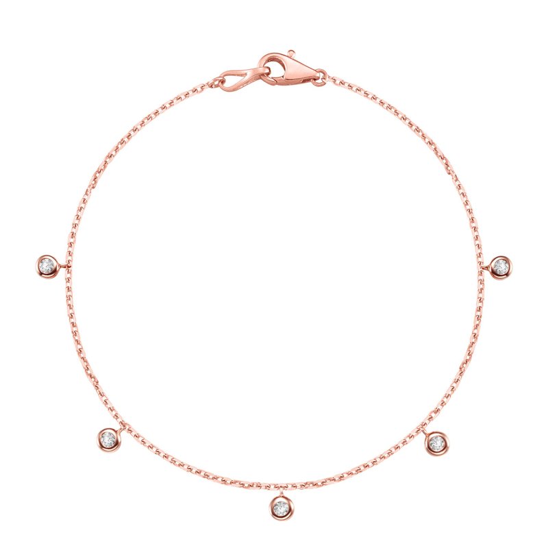 0.12克拉手链 SJT21.75B - 手链/手环 - 贵金属 