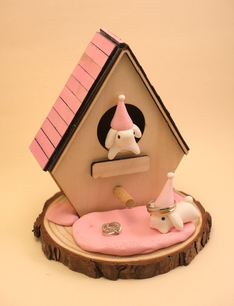 原创品牌-the house 首饰收纳盒 - 耳环/耳夹 - 木头 