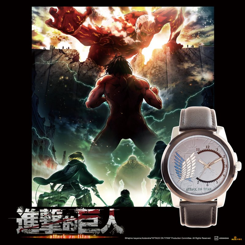 ATTACK ON TITAN 进击的巨人–自由之翼 - 女表 - 不锈钢 黑色