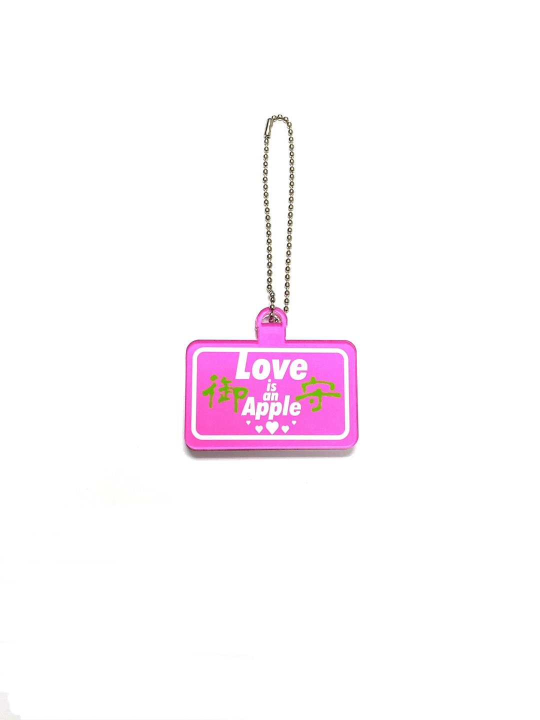 SCANFC NFC匙扣 /Love is an Apple 御守/粉 - 钥匙链/钥匙包 - 压克力 