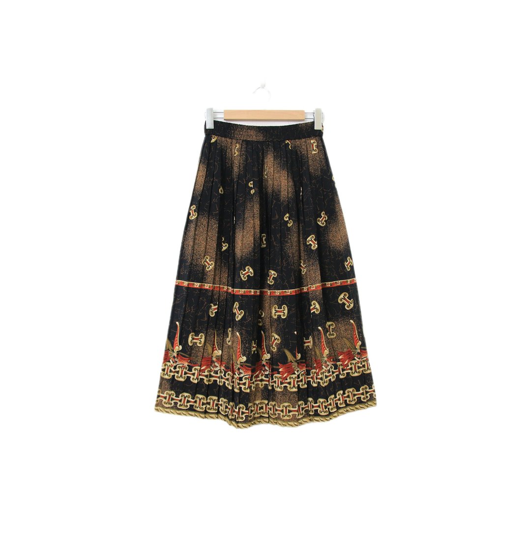 Back to Green-复古长裙 古典巴洛克 马衔铁M-09//vintage skirt - 裙子 - 棉 