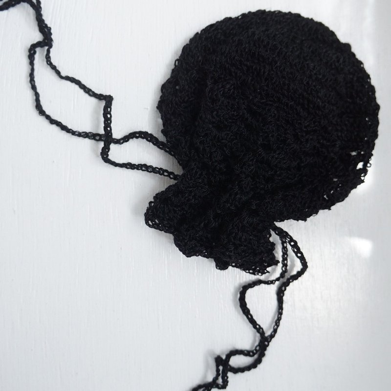 Ba-ba (m) 缕空束绳包 KPS5 - 化妆包/杂物包 - 其他材质 黑色