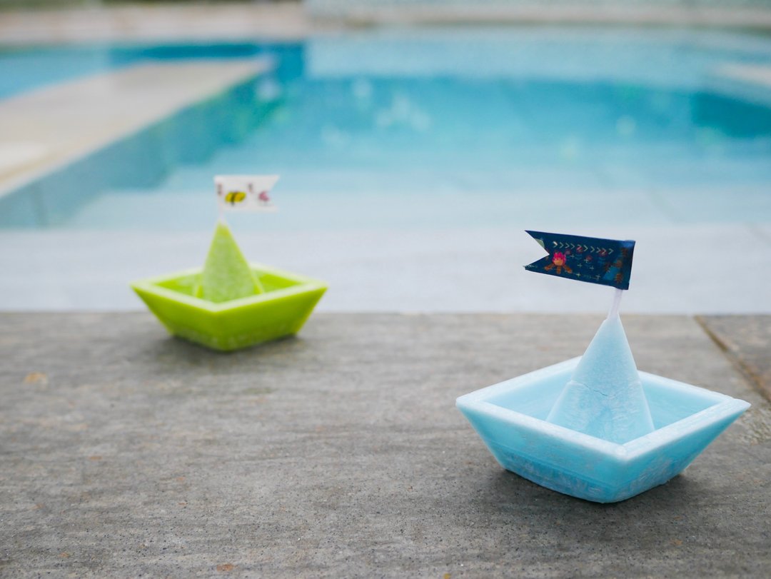 Sailboat Scented Candle - 蜡烛/烛台 - 蜡 蓝色