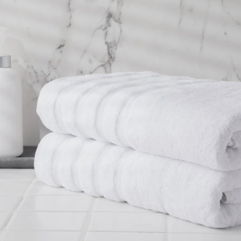 五星级饭店系列 - 毛巾浴巾 - 棉．麻 白色