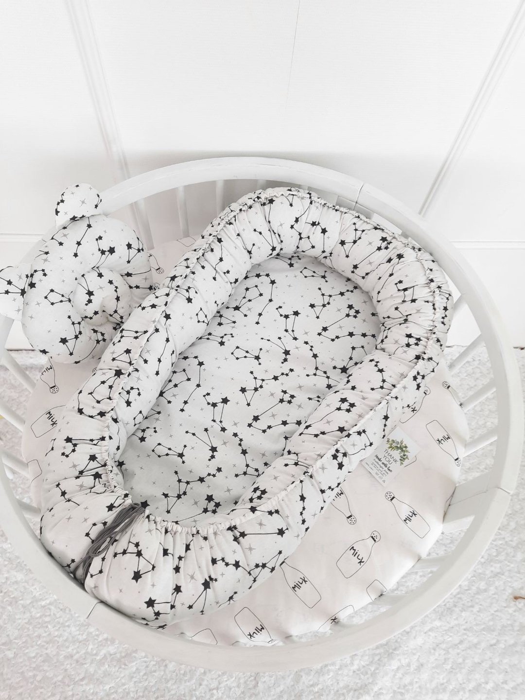Baby  nest  newborn  0-8 month + pillow as a gift!! - 满月礼盒 - 棉 白色