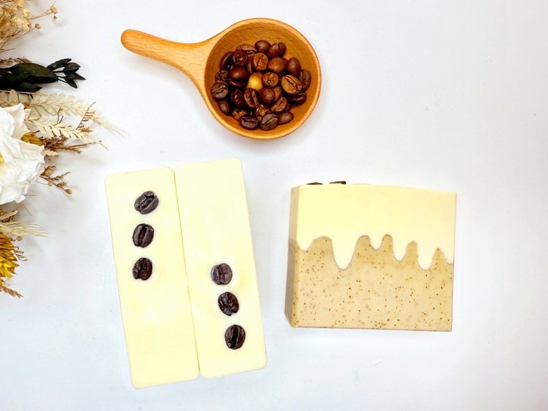 【24h 出货】原粹咖啡∣杏核乳木蜂蜜牛奶皂 创意手工皂 礼物 礼盒 - 肥皂/手工皂 - 环保材料 