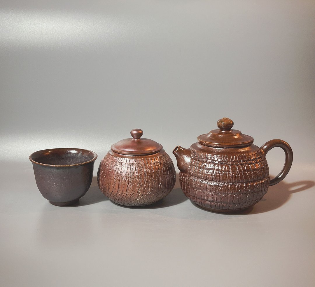 一壶一杯一茶仓 / 父亲节礼物茶具组 / 小平凡手作 - 茶具/茶杯 - 陶 