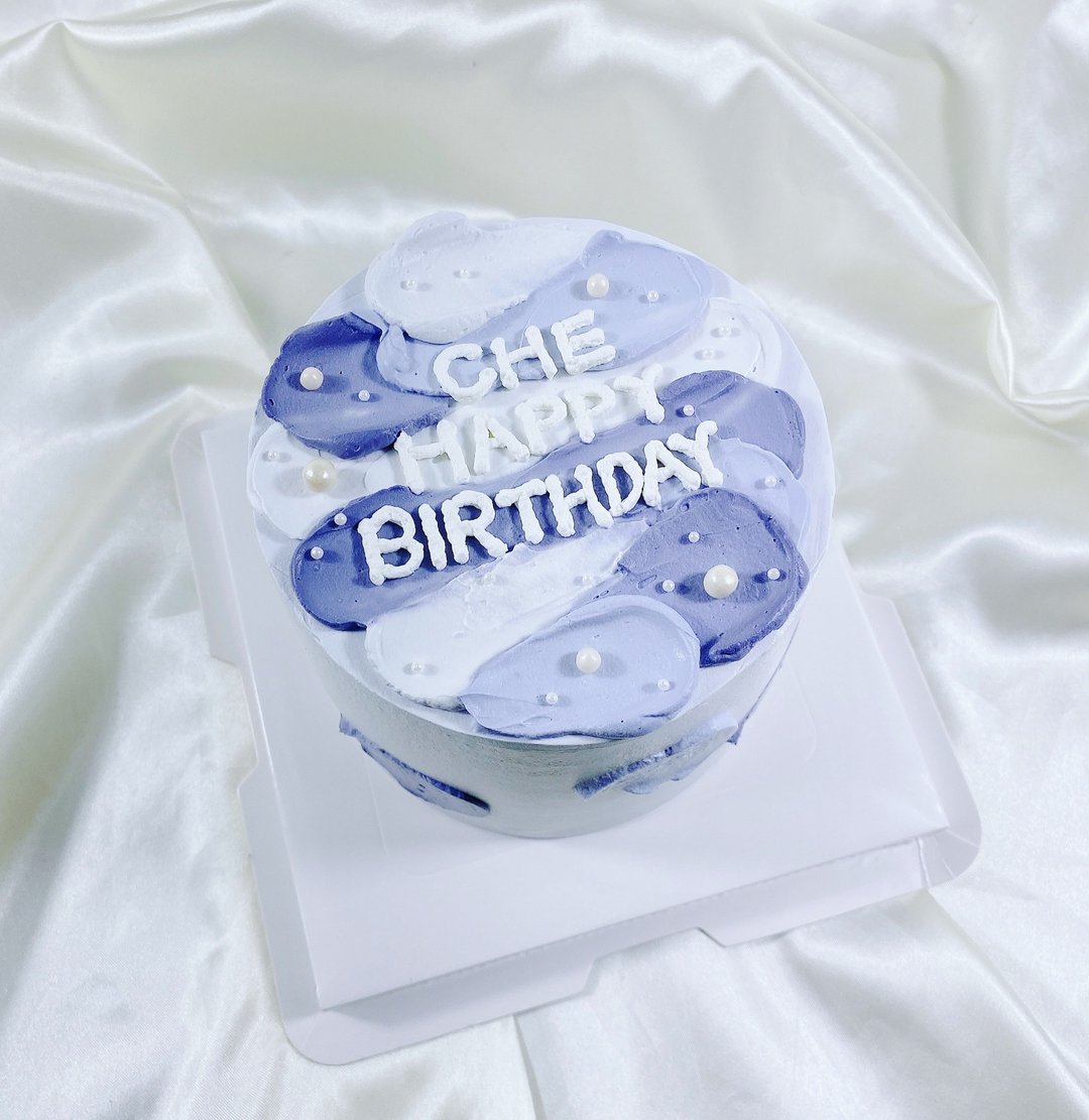 紫色色块 生日蛋糕 蛋糕 定制化 甜点 弥月 婚礼4 6 8寸宅配 - 蛋糕/甜点 - 新鲜食材 紫色