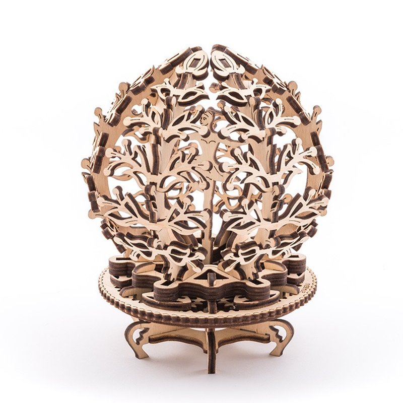 /Ugears/ 乌克兰木制模型 花瓣中的精灵 Mechanical Flower-etui - 桌游/玩具 - 木头 