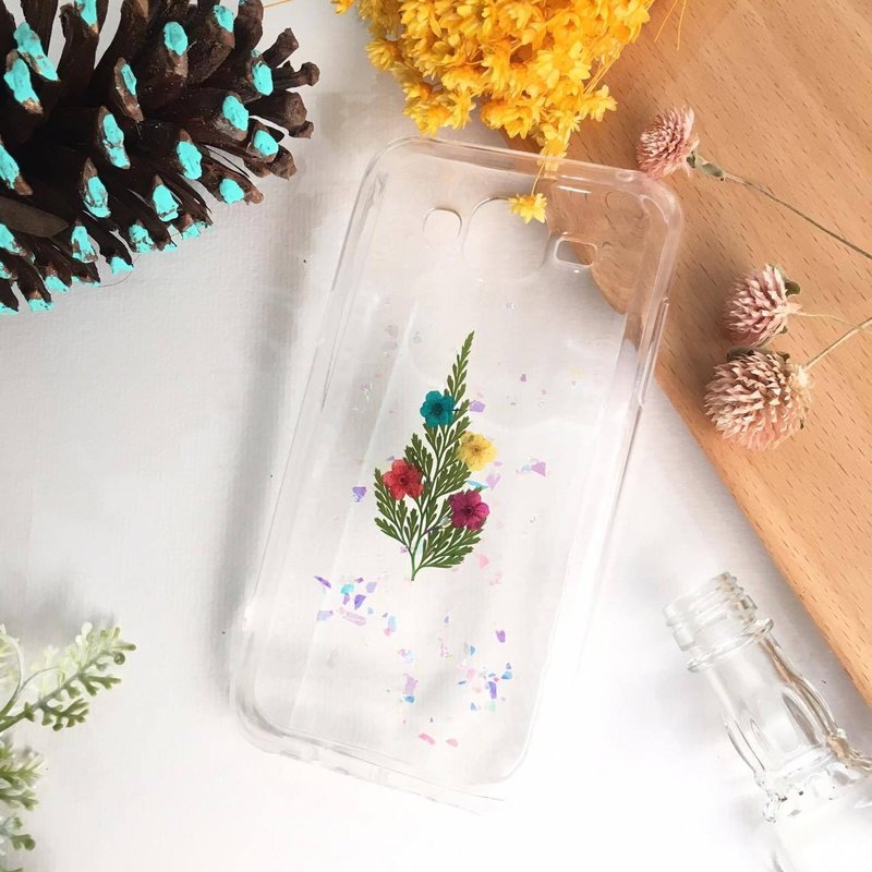 相约于圣诞树下 文青押花手机壳 礼物 - 手机壳/手机套 - 植物．花 绿色