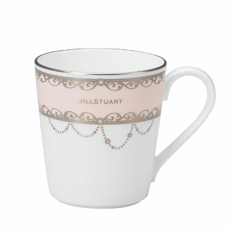 JILLSTAURT设计师联名骨瓷马克杯(少女缀饰) - 茶具/茶杯 - 瓷 粉红色