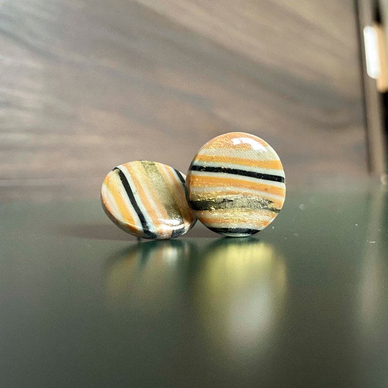 金属海军蓝耳扣 - 耳环/耳夹 - 其他材质 多色