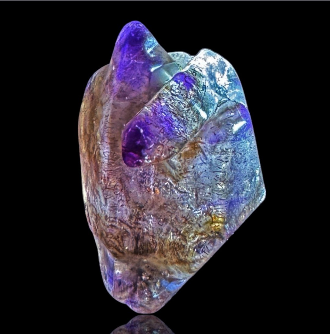 No.1009 超级七 水晶 Super 7 超七 已抛光 立体厚实 双肩城堡 - 摆饰 - 水晶 透明