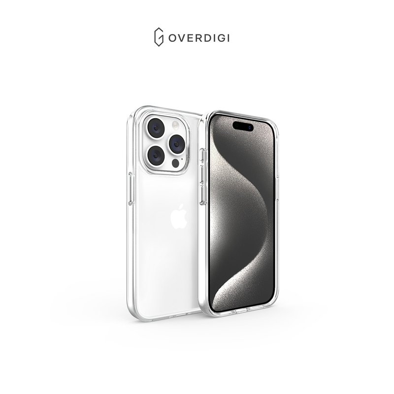 OVERDIGI iPhone 16/15系列 V3 抗黄防摔透明壳|原厂五年保固| - 手机壳/手机套 - 塑料 