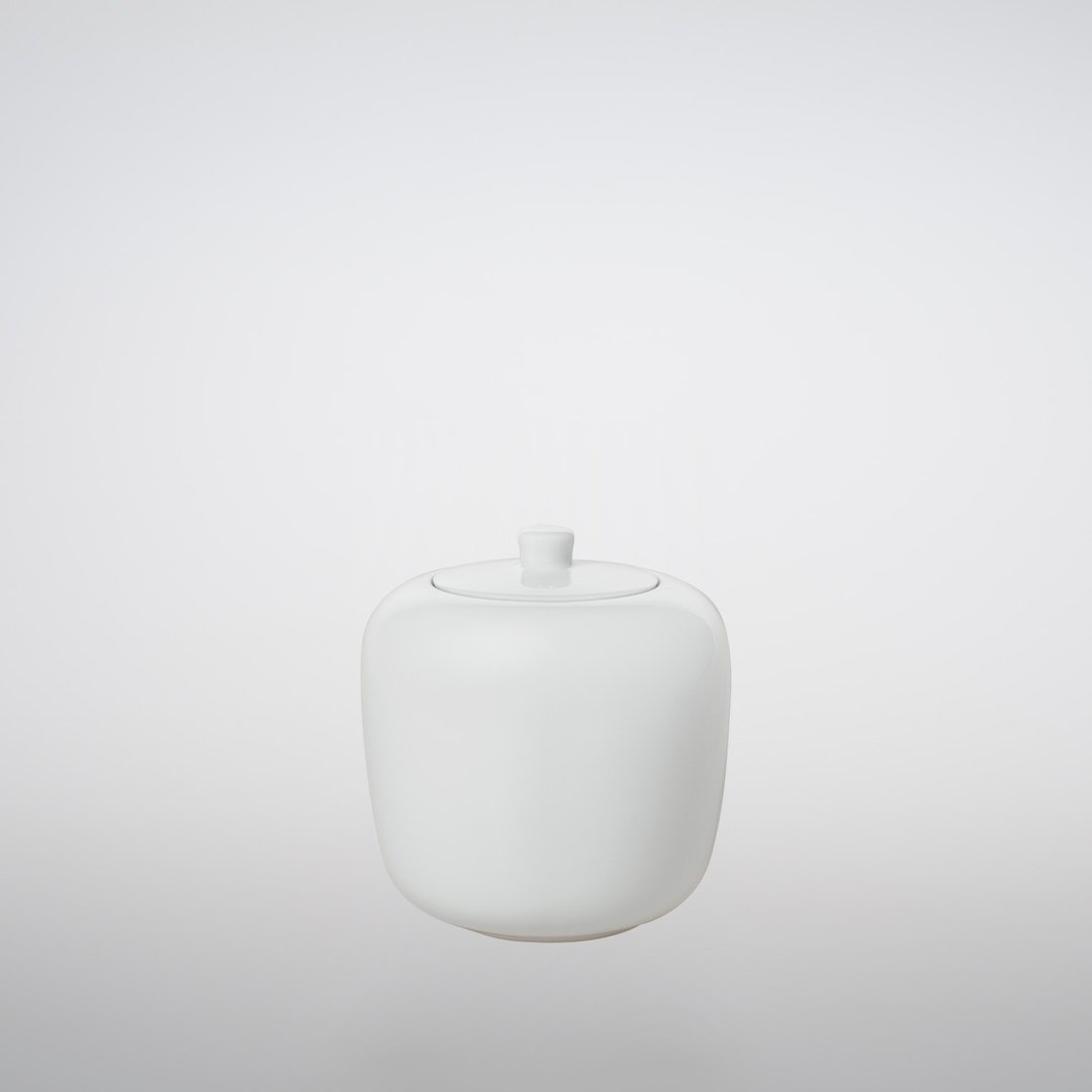 TG 白瓷中式茶罐 500ml - 茶具/茶杯 - 瓷 白色