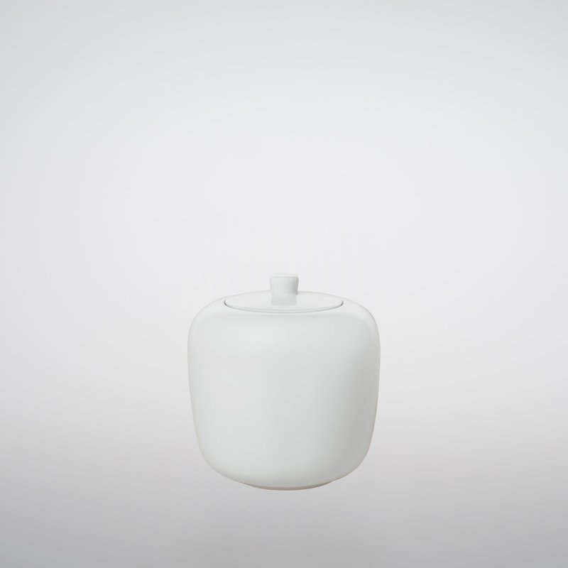 TG 白瓷中式茶罐 500ml - 茶具/茶杯 - 瓷 白色
