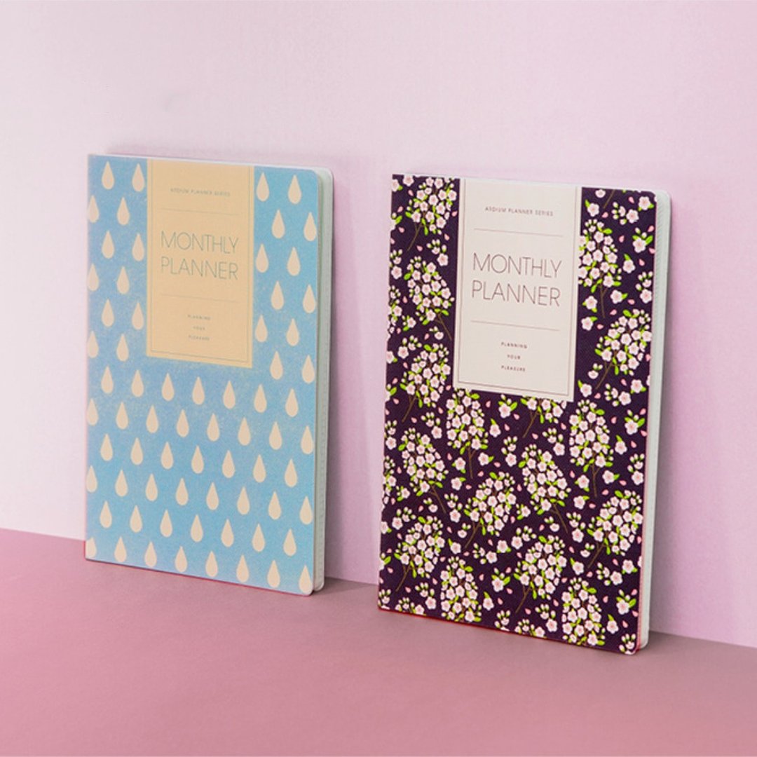 2019 ARDIUM MONTHLY PLANNER 月计划行事历 - 薄荷水滴 - 年历/台历 - 纸 蓝色