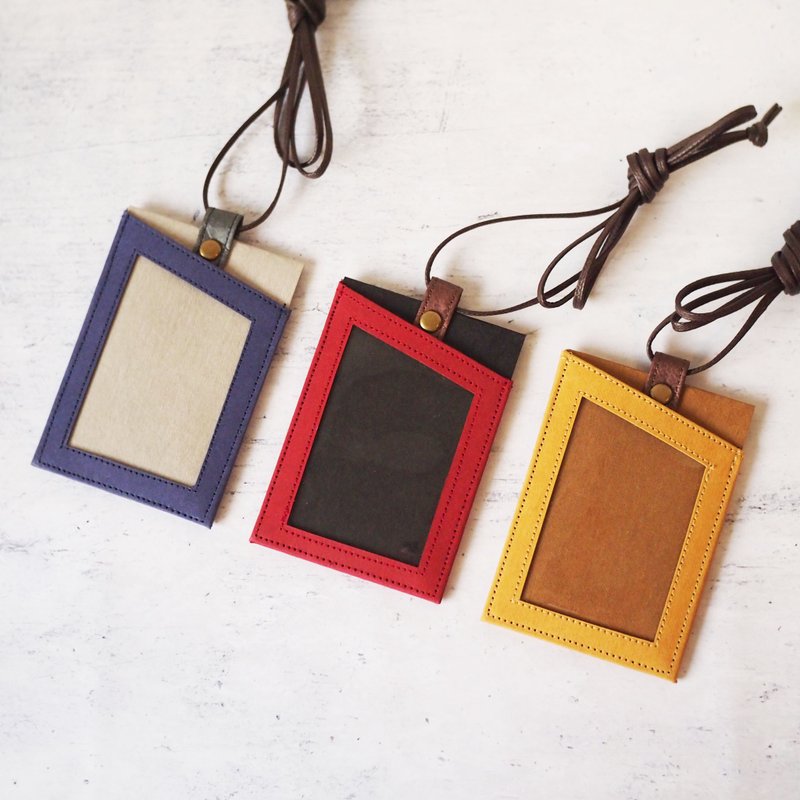 Paralife客制 多色 洗水纸　识别证套 - 附腊颈绳 - 证件套/卡套 - 纸 红色