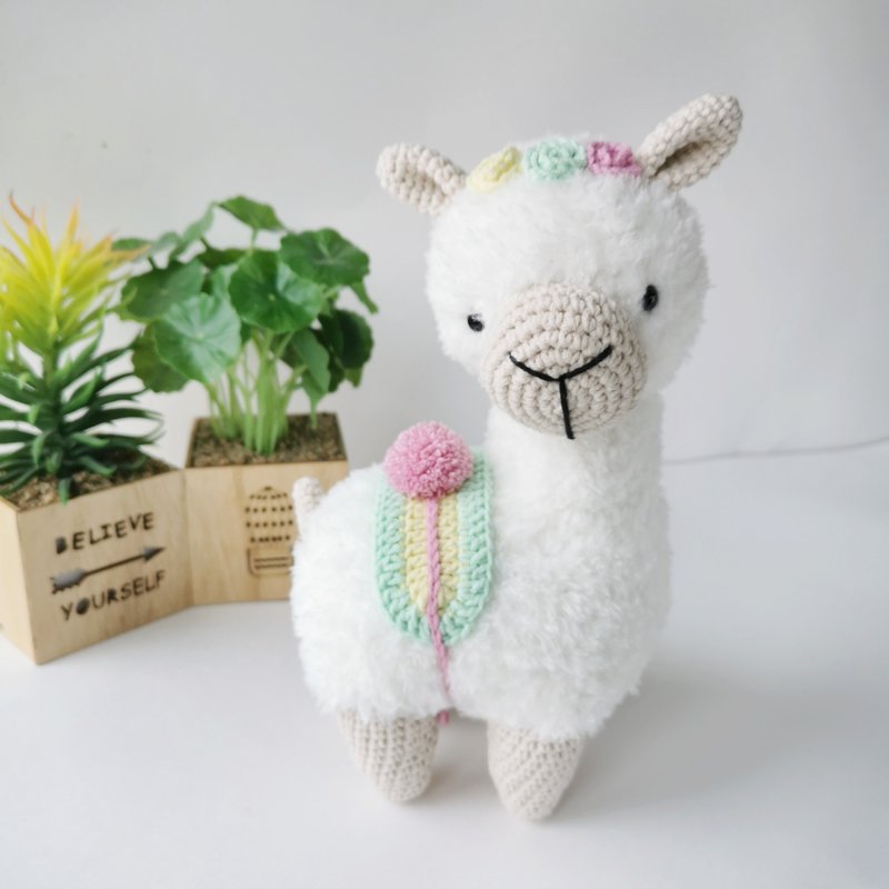 宝宝周岁礼物喇嘛羊驼玩具 个性化礼物 羊驼毛绒玩具 钩针喇嘛 - 玩偶/公仔 - 聚酯纤维 