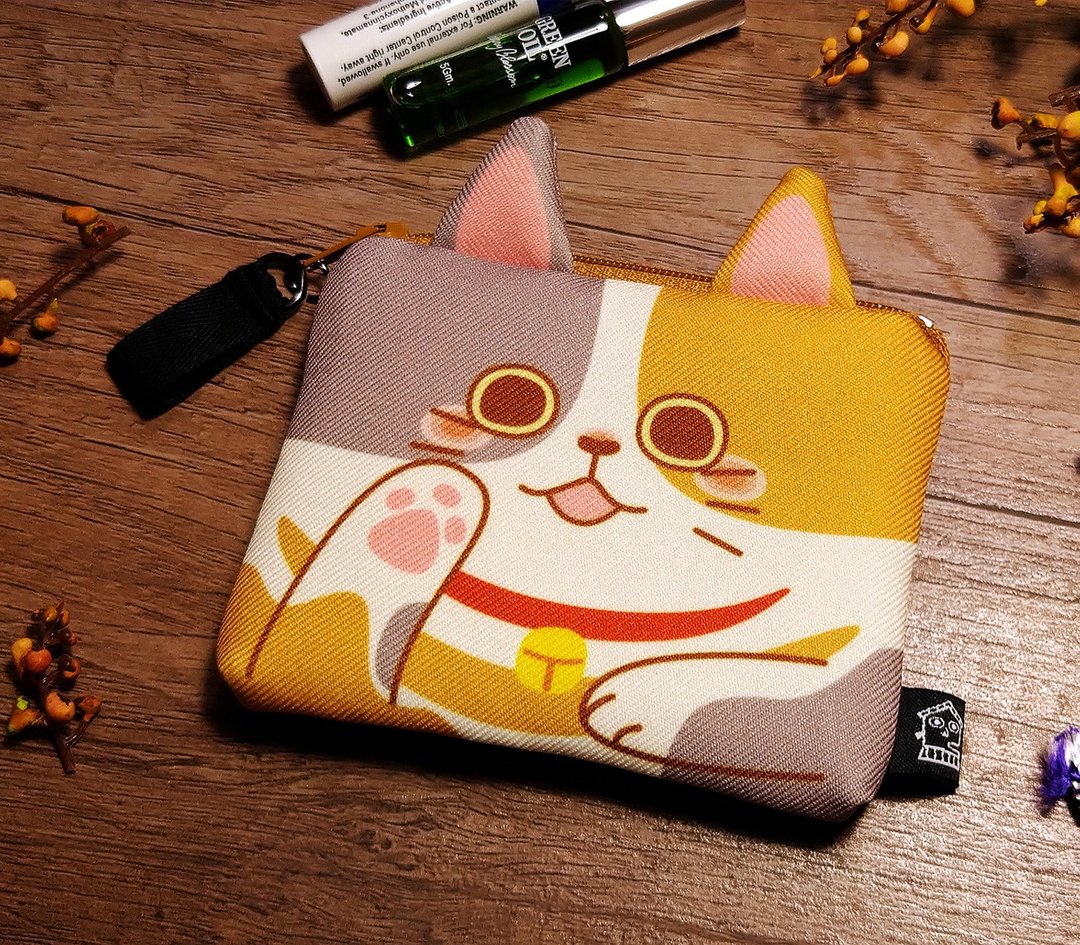 造型零钱包-【花斑猫】 - 零钱包 - 聚酯纤维 