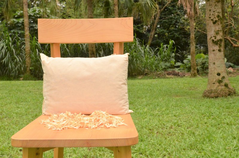 一郎木创 / 无垢腰枕 - 枕头/抱枕 - 木头 卡其色