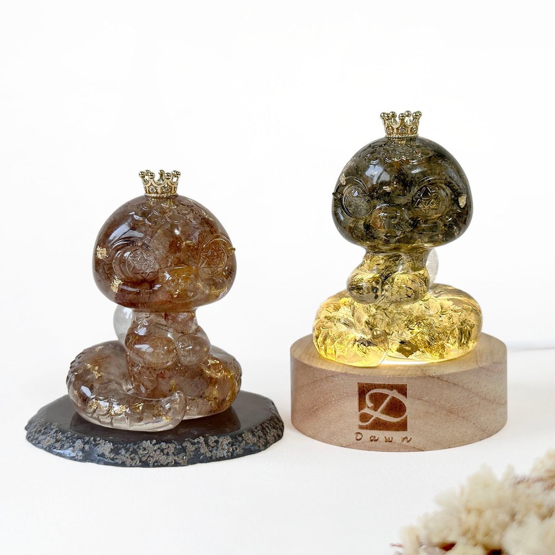 水晶 蛇来运转 M 号 | 五行招财系水晶 | 母亲节礼物 - 摆饰 - 水晶 多色