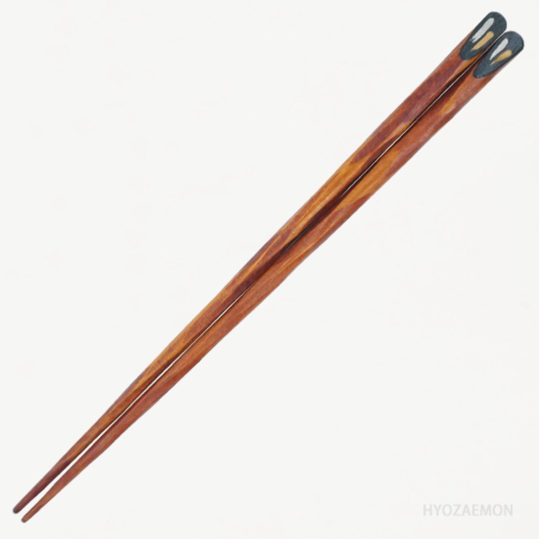 兵卫卫门毛筷子十剃皇冠黑色/大号23.5厘米，红色/中号21.5厘米 - 筷子/筷架 - 木头 