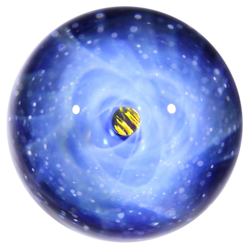 34mm 宇宙玻璃球摆设 no.M236 - 摆饰 - 玻璃 蓝色