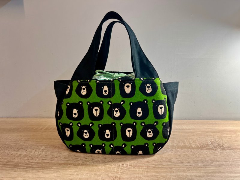 【现货】熊熊忘记了 多口袋提包 日师版型 - 手提包/手提袋 - 棉．麻 