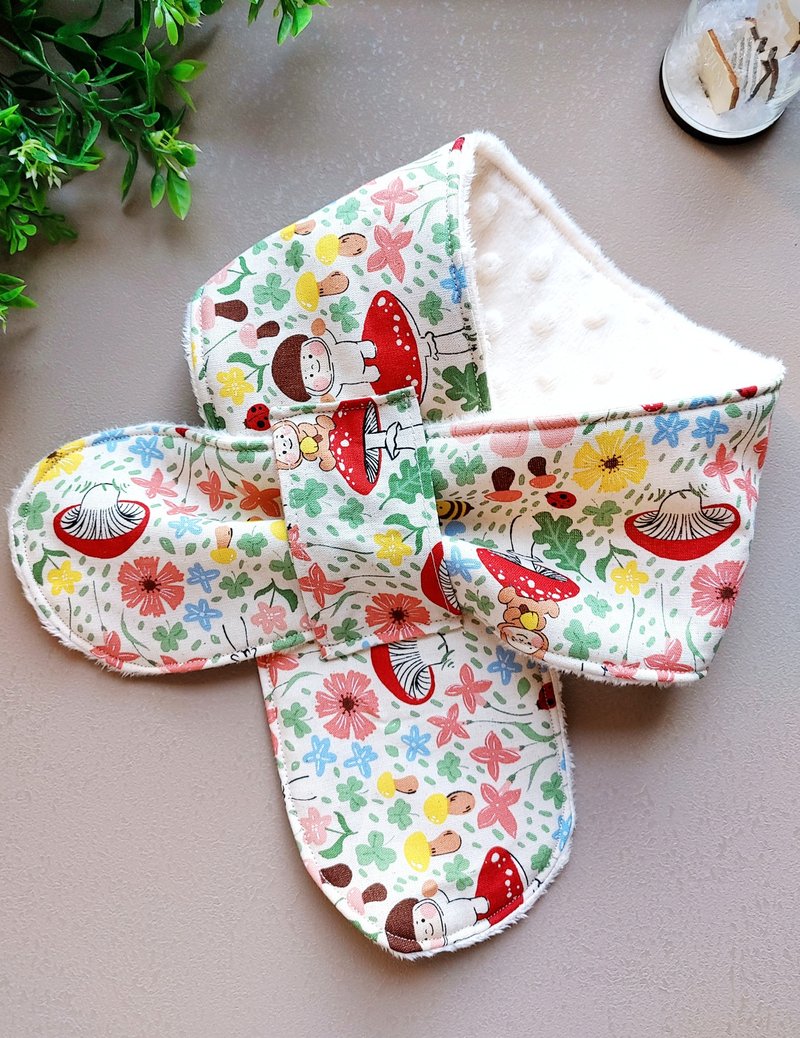 手工缝制- 韩国 儿童豆豆绒围脖/围巾(蘑菇花园) - 围巾/披肩 - 棉．麻 多色