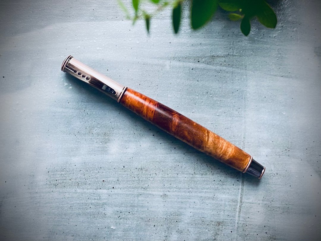 缅甸花梨树瘤料  钢珠笔 - 钢珠笔 - 木头 