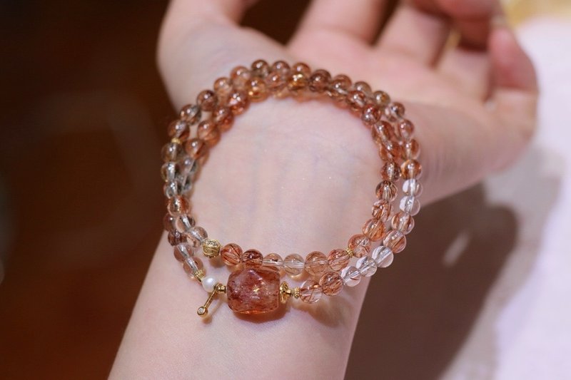 天然黑金超七手链 防小人消除负能量 招财辟邪事业运水晶手链礼物 - 手链/手环 - 玉石 黑色