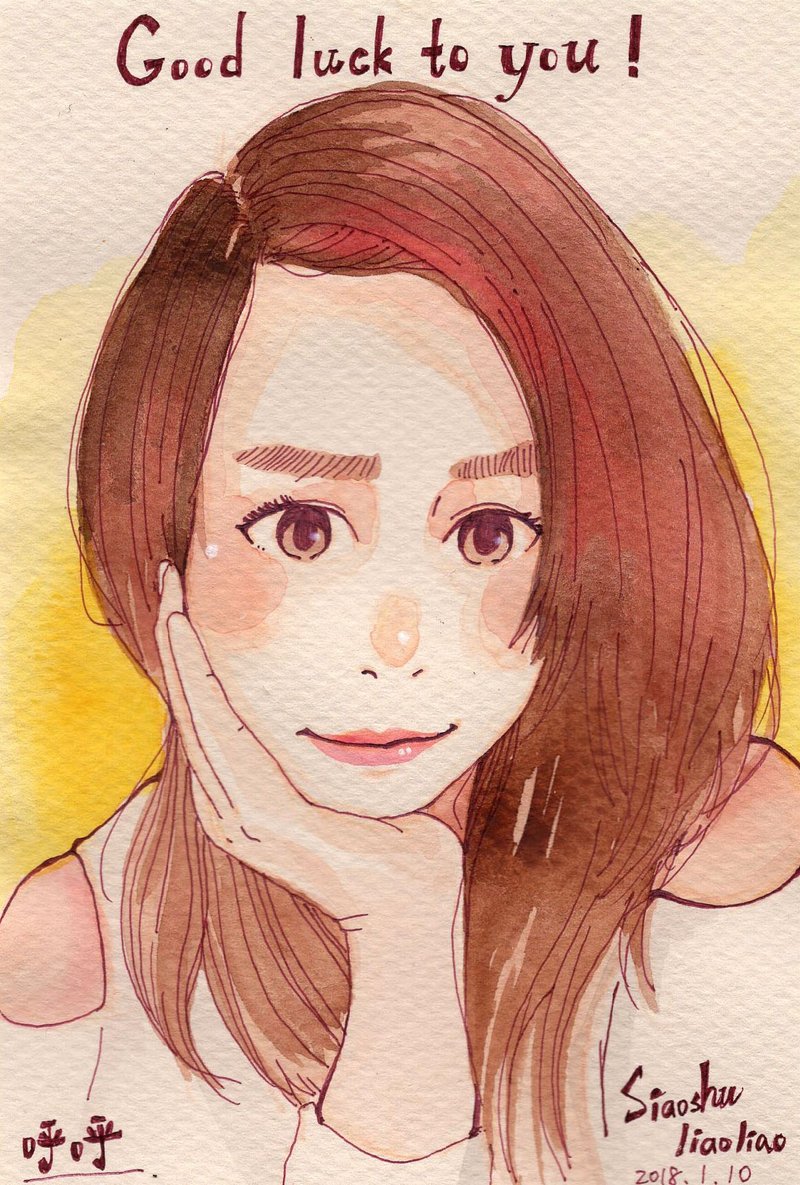 定制/似颜绘插画/单人(半身)/A5 - 订制画像 - 纸 多色