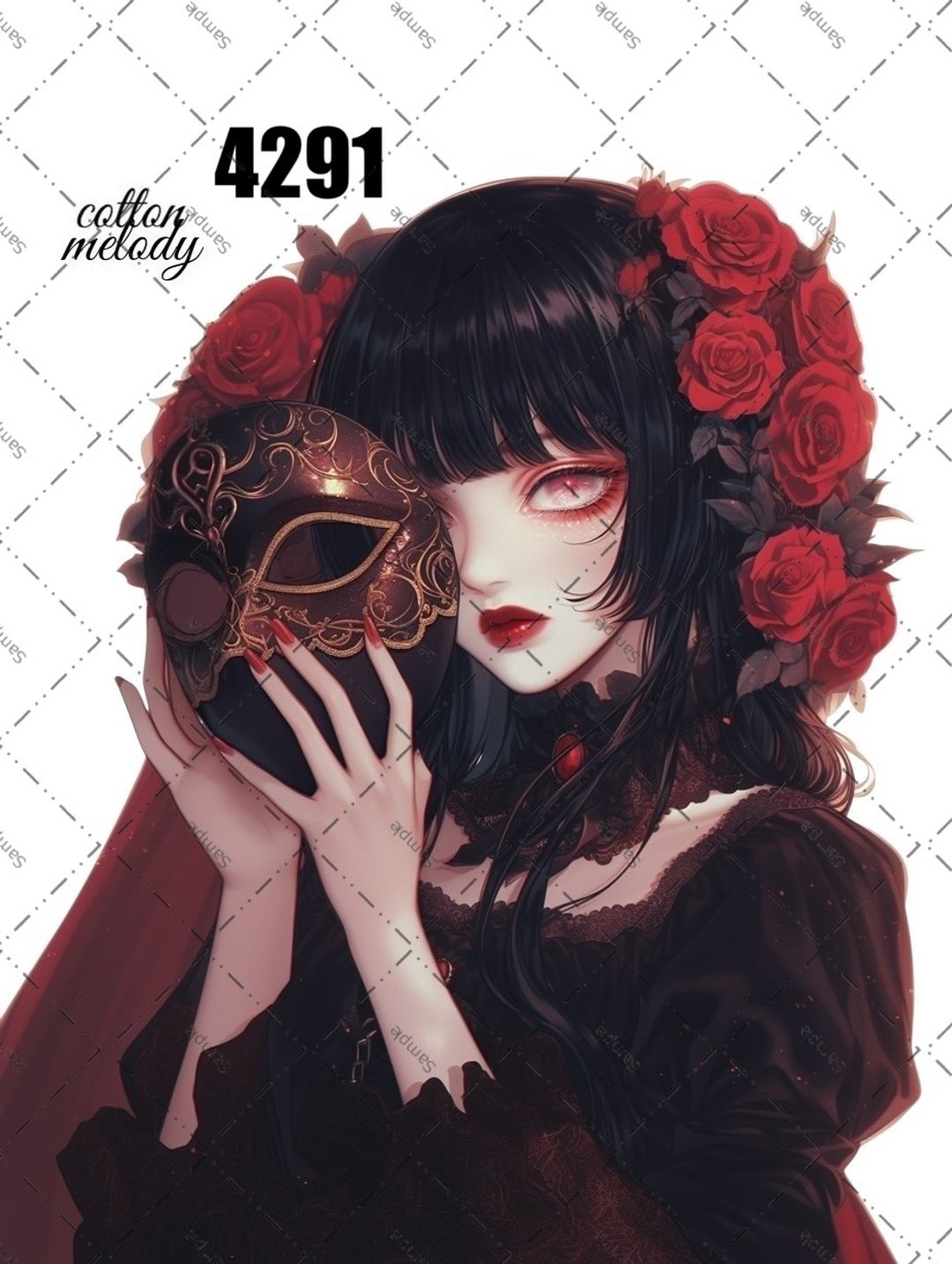 original sticker no.4291 人物贴纸 原创贴纸 原创人物贴纸 装饰贴纸 cotton melody - 贴纸 - 纸 