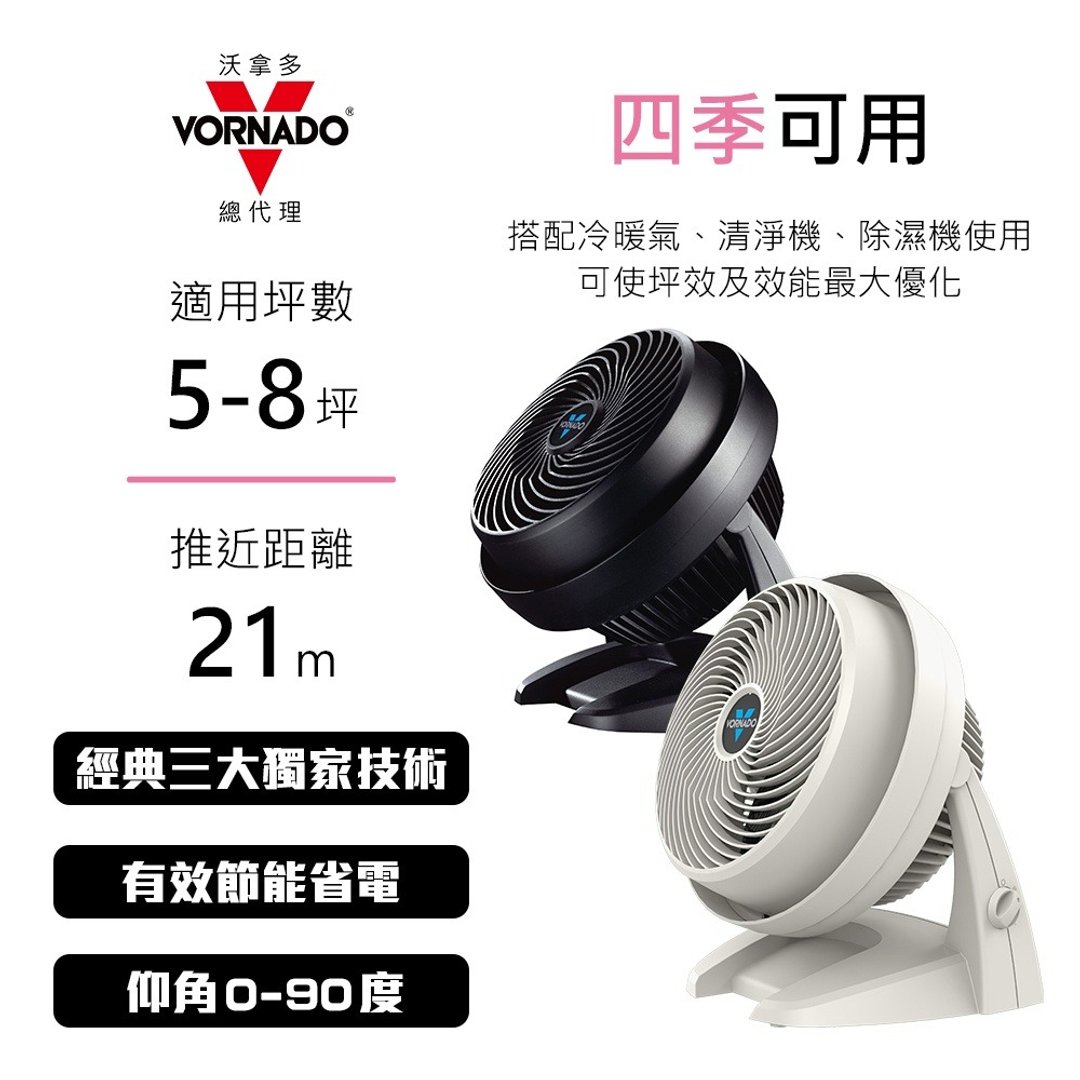 美国VORNADO沃拿多  5-8坪用 涡流空气循环扇 630-TW  2色 - 其他小家电 - 塑料 