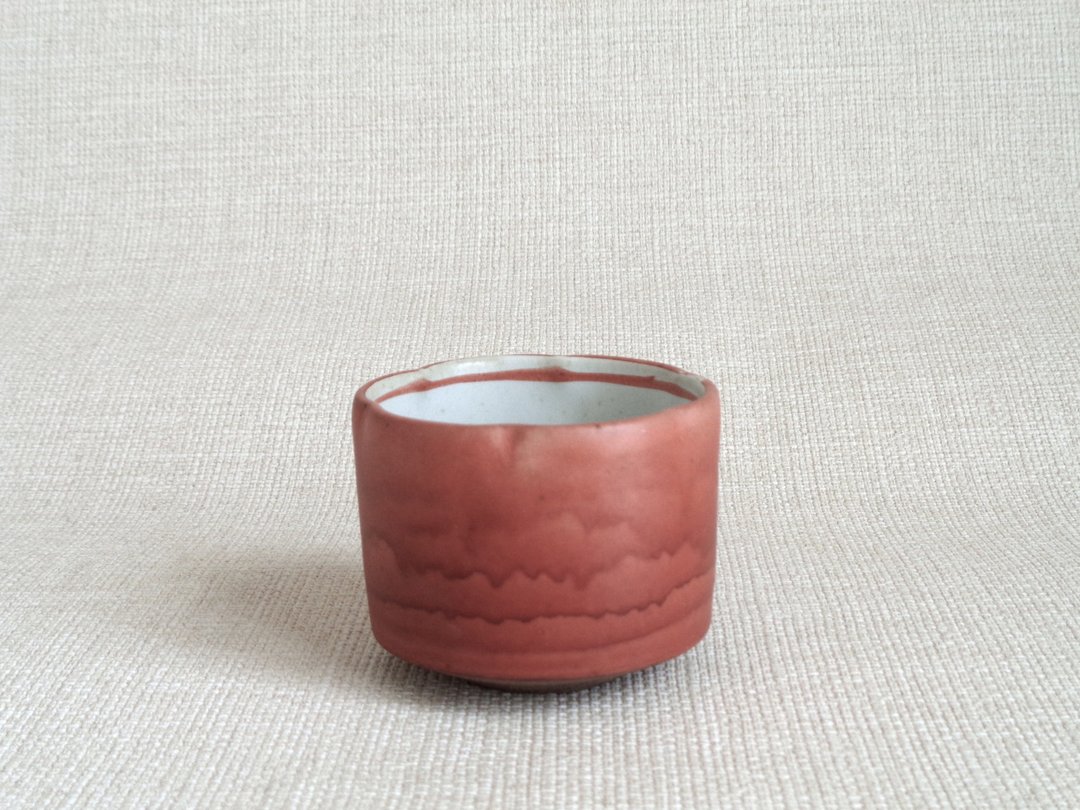酒器 轮花赤绘b - 酒杯/酒器 - 陶 红色