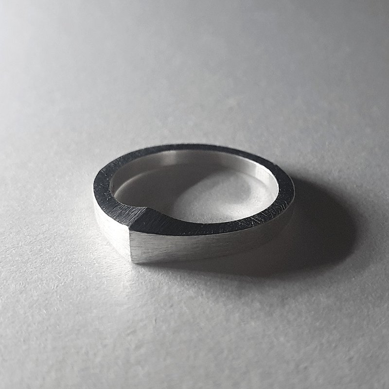 （925银）抛光皇冠戒指 - 戒指 - 纯银 银色