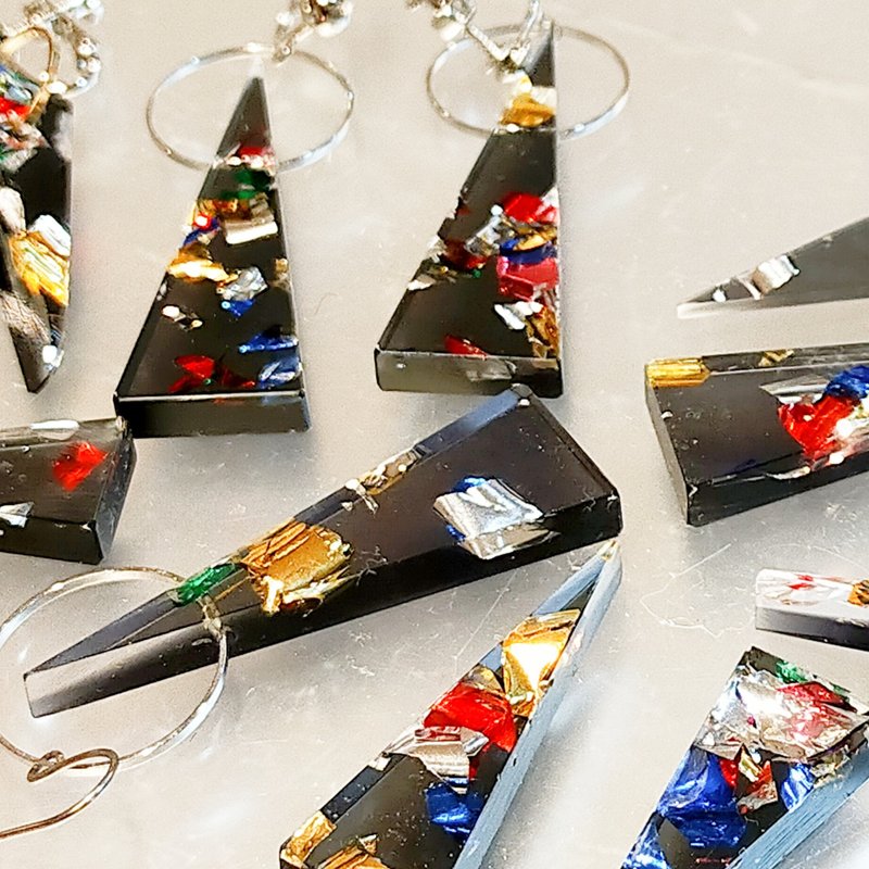 耳环 - 耳环/耳夹 - 塑料 多色