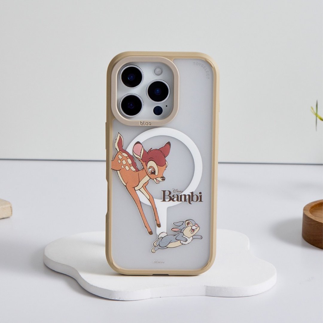Disney经典-小鹿斑比的追逐极光雾透MagSafe iPhone手机壳 - 手机壳/手机套 - 塑料 多色