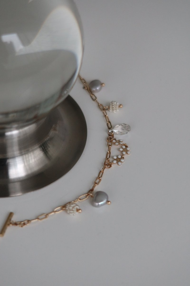 星语雏菊手链\饰品 圣诞礼物 可爱手链 华丽饰品 - 手链/手环 - 其他材质 金色