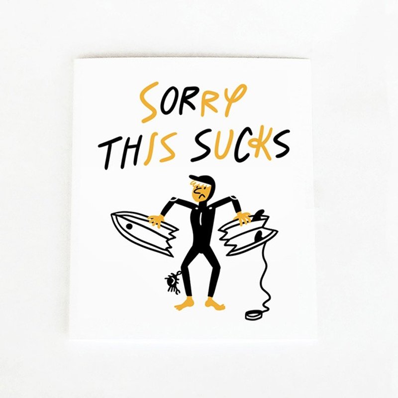 Forest & Waves 万用卡/糟透了 - 卡片/明信片 - 纸 黑色