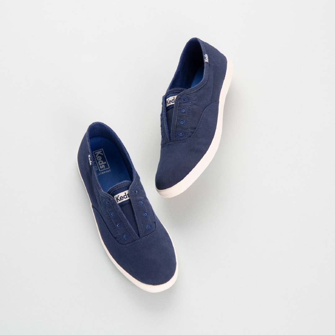 Keds CHILLAX TWILL 经典帆布懒人便鞋 WF52512 - 女款休闲鞋 - 真皮 