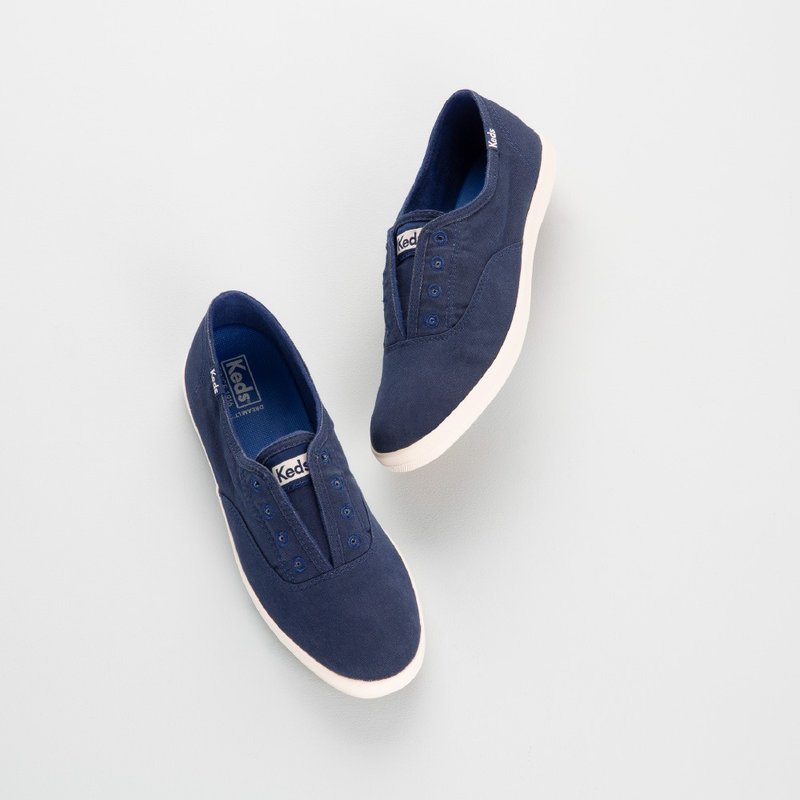 KEDS CHILLAX TWILL 经典帆布懒人便鞋 WF52512 - 女款休闲鞋 - 真皮 