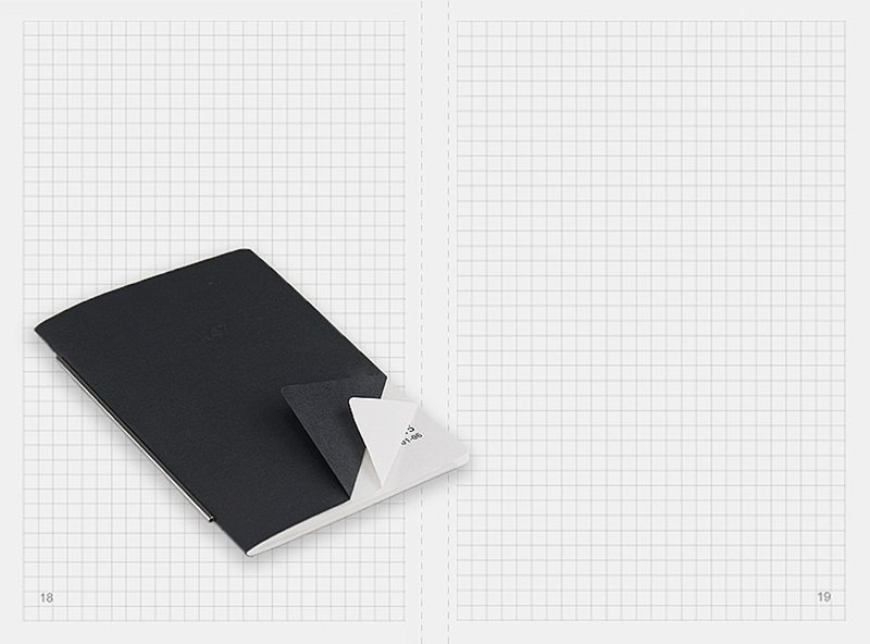 现货│拆换补充本- A7│2.5mm 小方眼│德国X47手工皮革笔记 - 笔记本/手帐 - 纸 黑色
