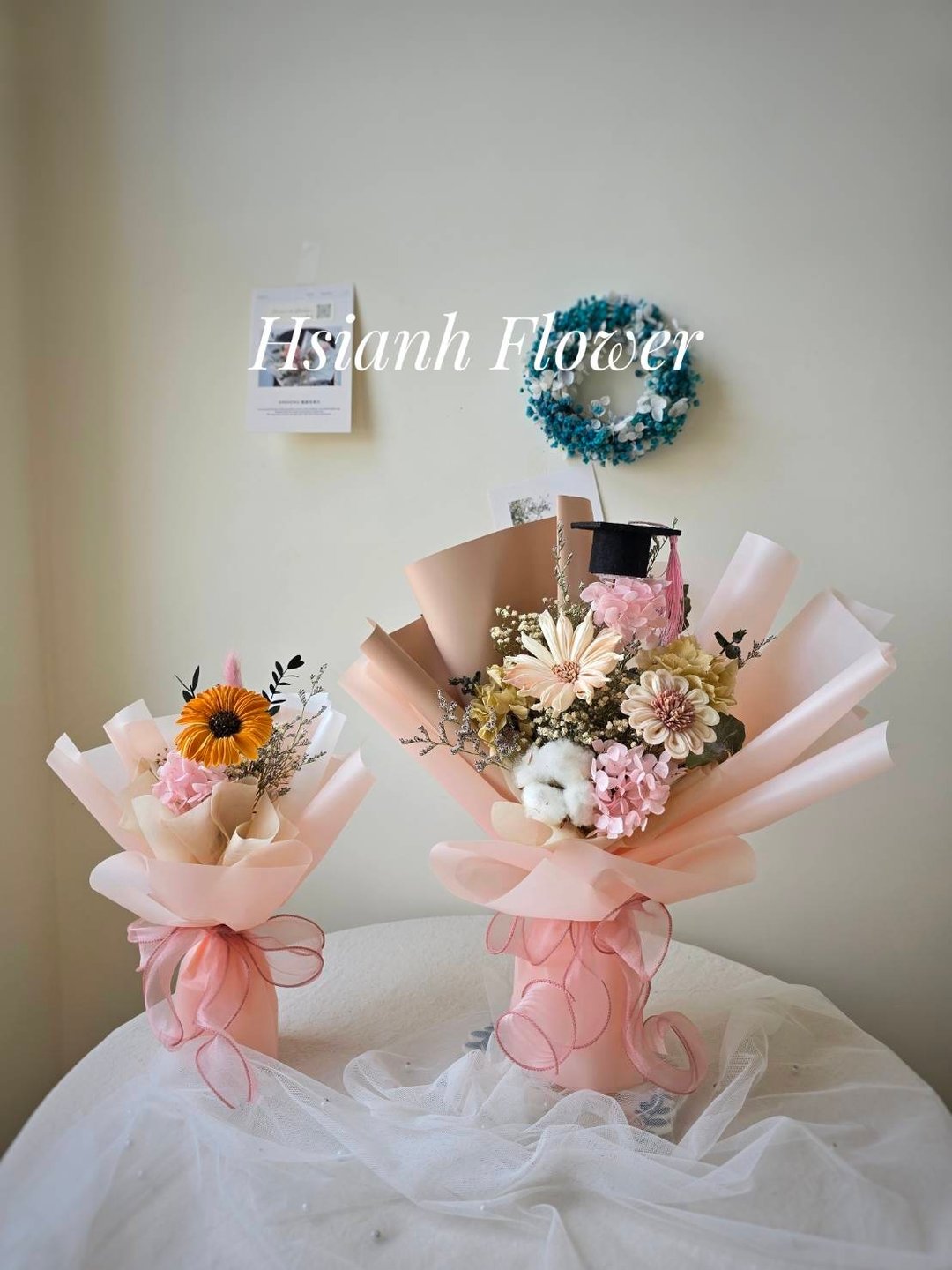 向日中花束 毕业花束 谢师花束 - 干燥花/捧花 - 其他材质 