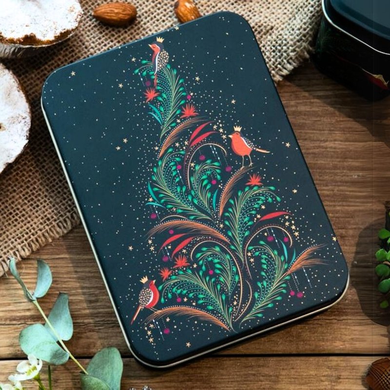 圣诞树知更鸟长方糖果礼盒【英国糖迷你包4包入】 - 零食/点心 - 其他材质 绿色