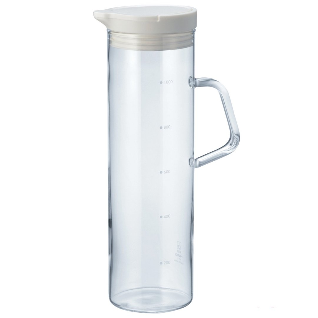 HARIO 经典白按压式冷水壶/WTP-11-W - 茶具/茶杯 - 玻璃 透明