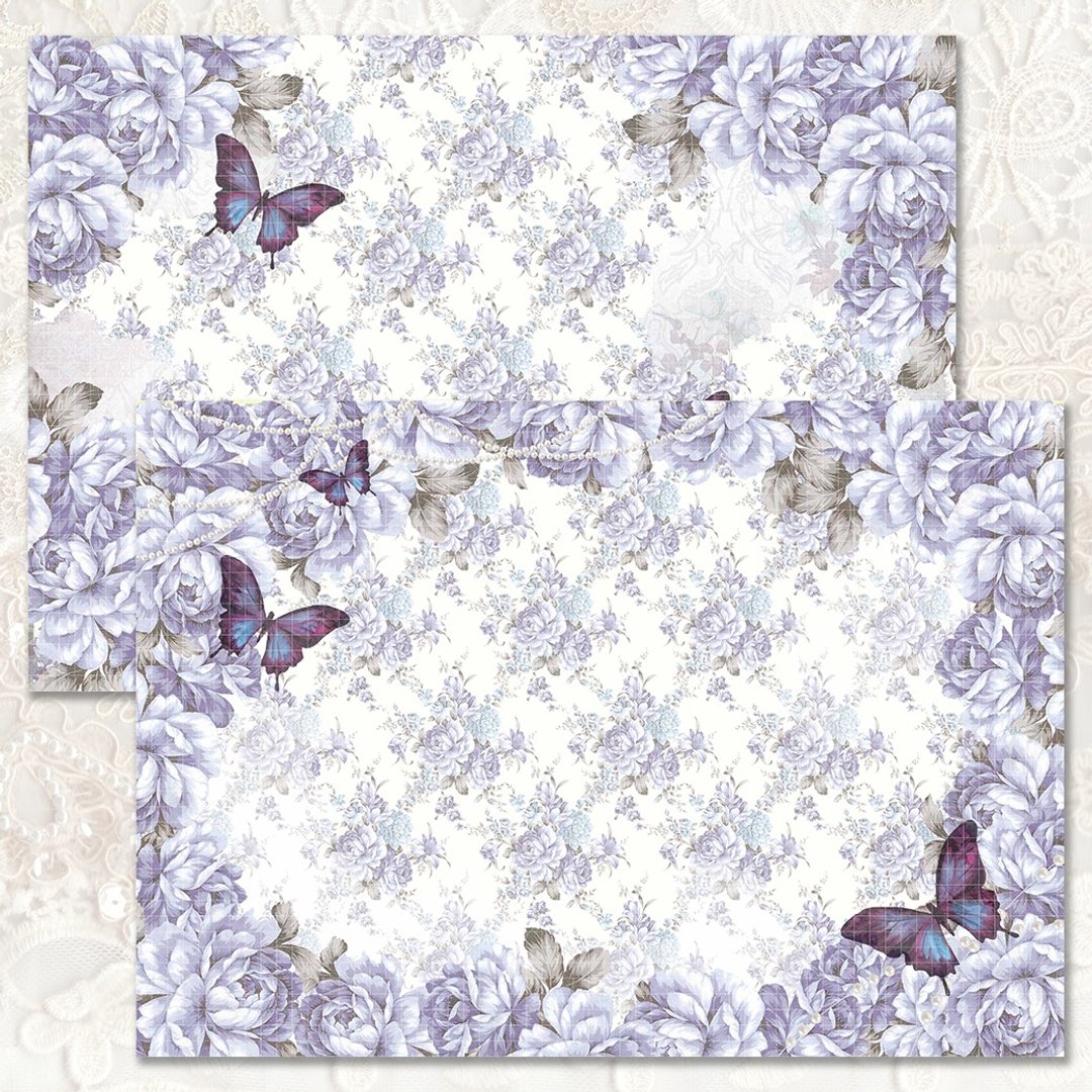 120克雪佛兰玫瑰设计纸-紫色（蓝狮）A4（suyeon） - 包装材料 - 纸 紫色